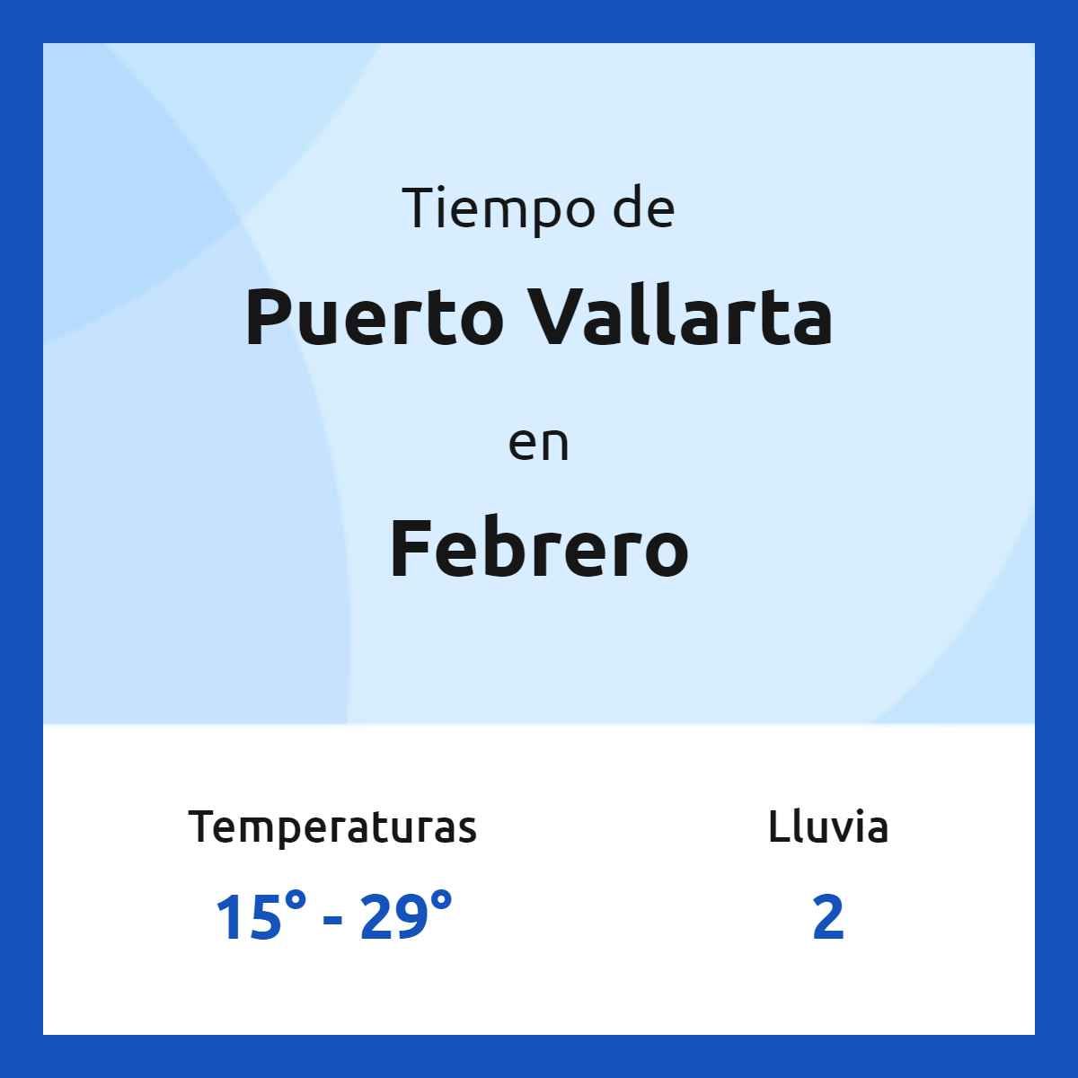 Clima en Puerto Vallarta en febrero 2024
